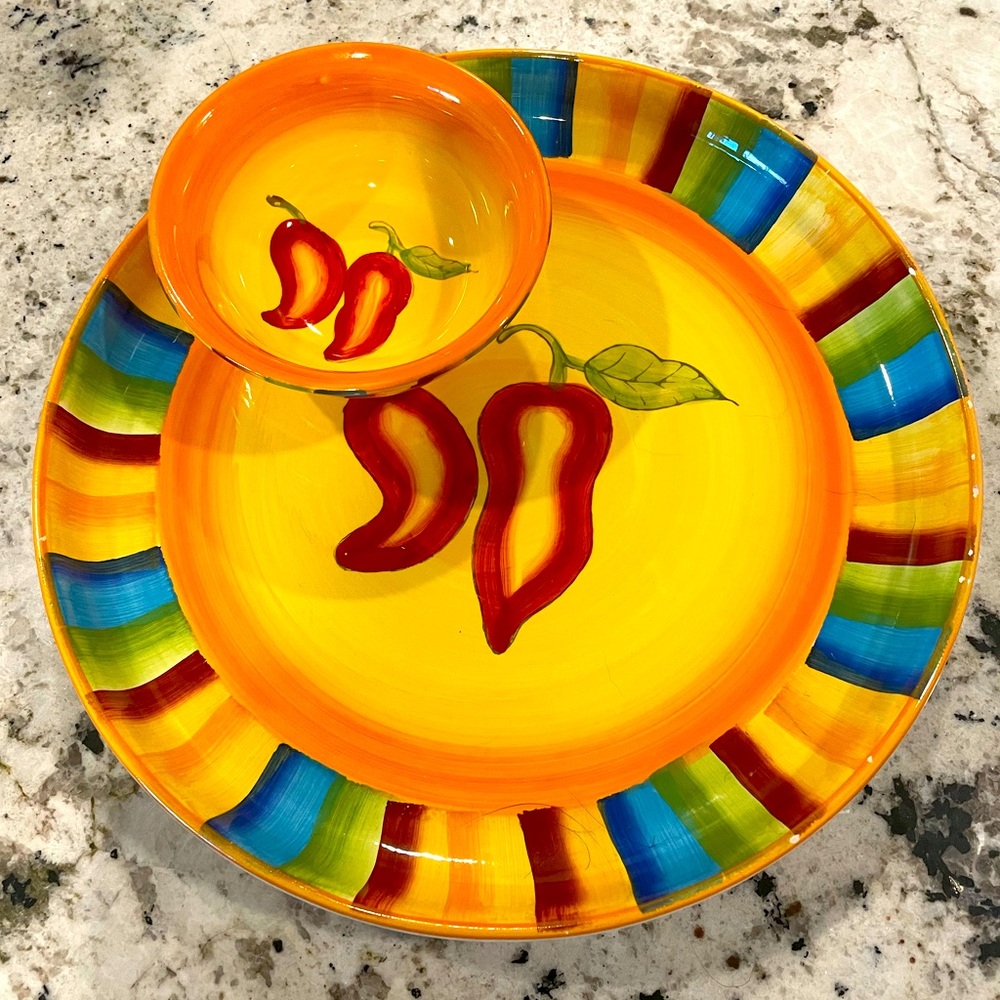 Pepper Plate & Bowl Set